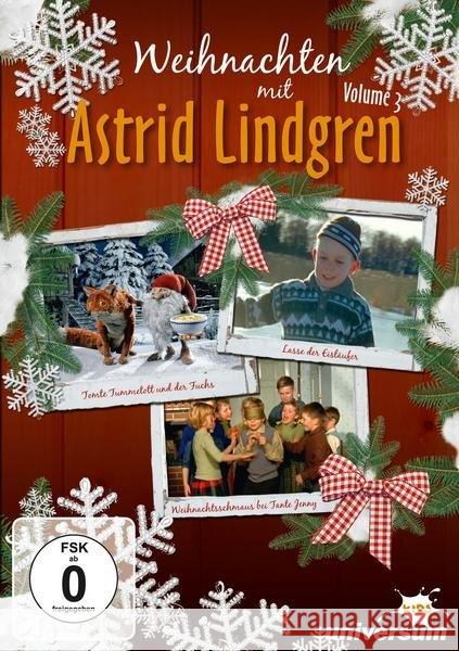 Weihnachten mit Astrid Lindgren. Vol.3, 1 DVD : Weihnachtsschmaus bei Tante Jenny / Lasse, der Eisläufer / Kurzfilm über Tomte Tummetott. Deutschland Lindgren, Astrid 0886979347496