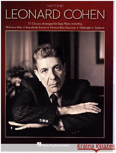 Leonard Cohen, for Easy Piano : 12 classics Cohen, Leonard 0888680707040