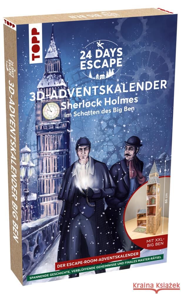 24 DAYS ESCAPE 3D-Adventskalender - Sherlock Holmes im Schatten des Big Ben Müller, Markus 4007742184827