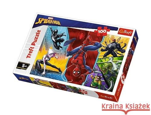 Puzzle 100 Do góry nogami Marvel Spiderman TREFL  5900511163476 Trefl