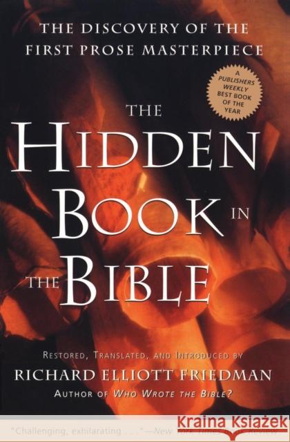 The Hidden Book in the Bible Richard Elliott Friedman 9780060630041 HarperOne