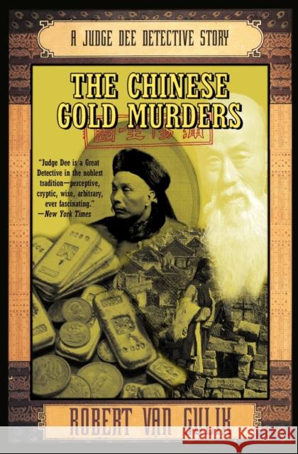The Chinese Gold Murders Robert Hans Van Gulik 9780060728670 Harper Perennial