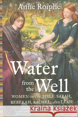 Water from the Well: Women of the Bible: Sarah, Rebekah, Rachel, and Leah Anne Roiphe 9780060737979 Harper Perennial