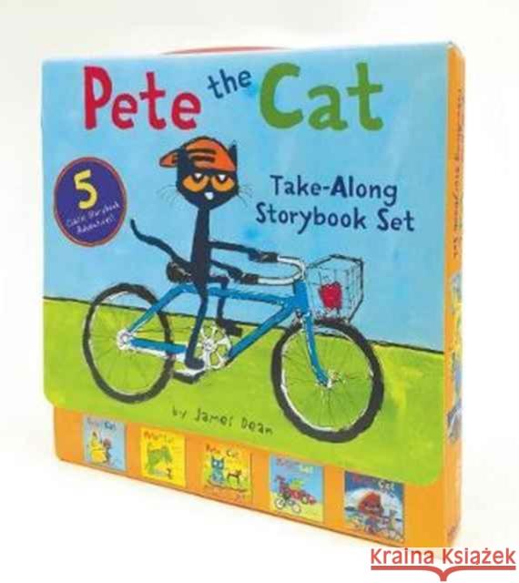 Pete the Cat Take-Along Storybook Set: 5-Book 8x8 Set James Dean James Dean 9780062404473 HarperFestival