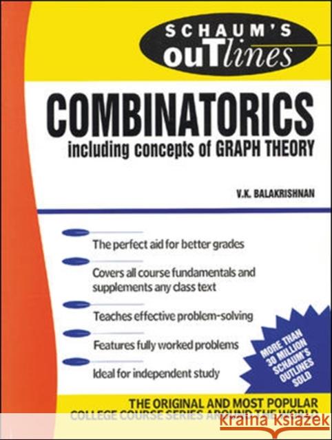 Schaum's Outline of Combinatorics V. K. Balakrishnan 9780070035751 McGraw-Hill Companies