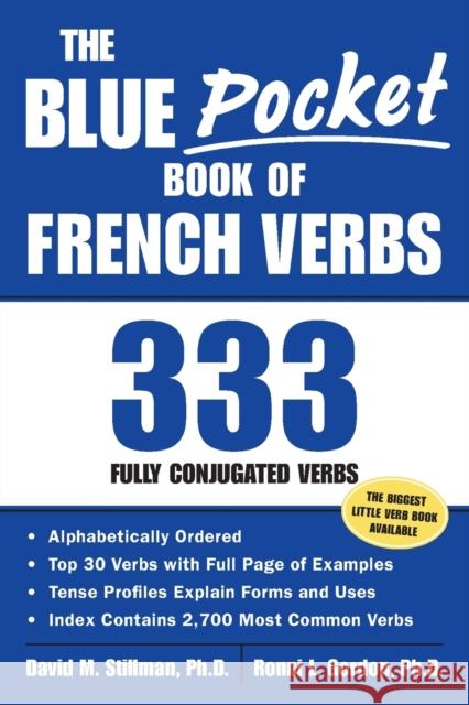 The Blue Pocket Book of French Verbs Ronni Gordon 9780071421638