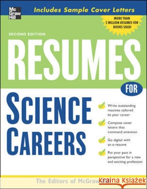 Resumes for Science Careers McGraw-Hill 9780071476195