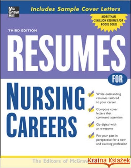 Resumes for Nursing Careers McGraw-Hill 9780071476201