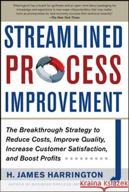 Streamlined Process Improvement H Harrington 9780071768634 0