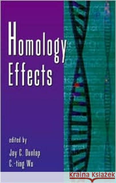 Homology Effects: Volume 46 Wu, C-Ting 9780120176465 Academic Press