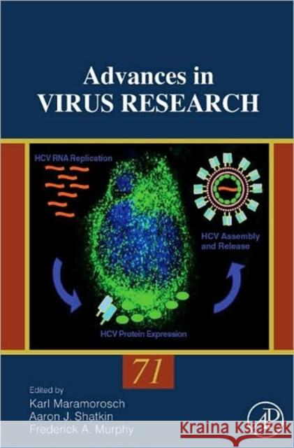 Advances in Virus Research: Volume 71 Maramorosch, Karl 9780123743213 Academic Press