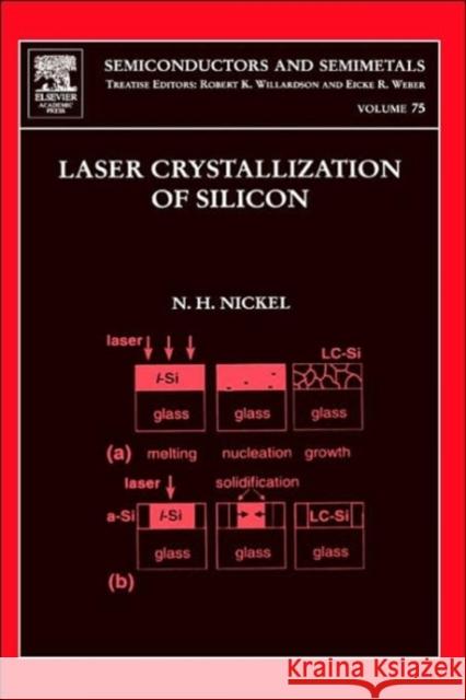 Laser Crystallization of Silicon - Fundamentals to Devices: Volume 75 Nickel, Norbert H. 9780127521848 Academic Press