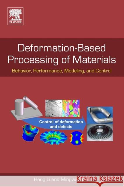 Deformation-Based Processing of Materials: Behavior, Performance, Modeling, and Control Li, Heng 9780128143810