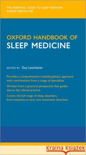 Oxford Handbook of Sleep Medicine  9780192848253 Oxford University Press