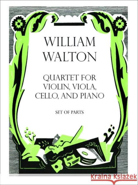 Quartet for Violin, Viola, Cello, and Piano William Walton Hugh MacDonald 9780193366176 Oxford University Press, USA