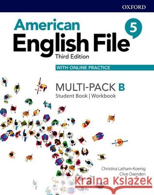 American English File Level 5 Student Book/Workbook Multi-Pack B with Online Practice Oxford University Press 9780194907217
