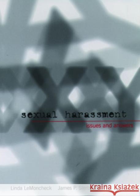 Sexual Harassment: Issues and Answers Linda LeMoncheck James P. Sterba 9780195134810 Oxford University Press