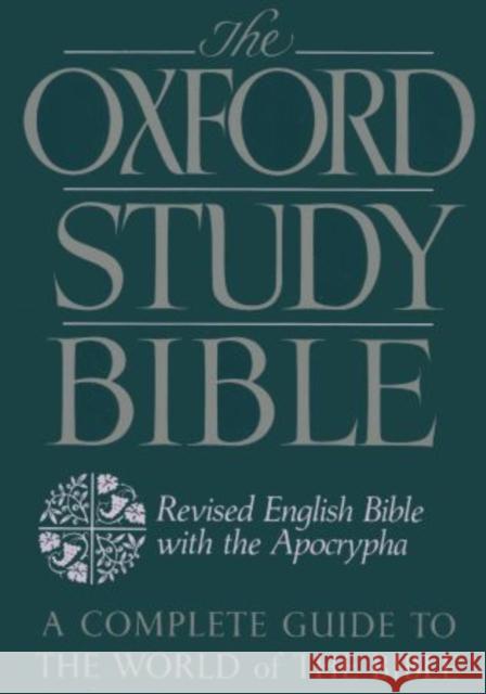 Oxford Study Bible-REB Suggs, M. Jack 9780195290004 0