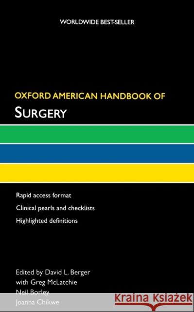 Oxford American Handbook of Surgery David L. Berger 9780195304626