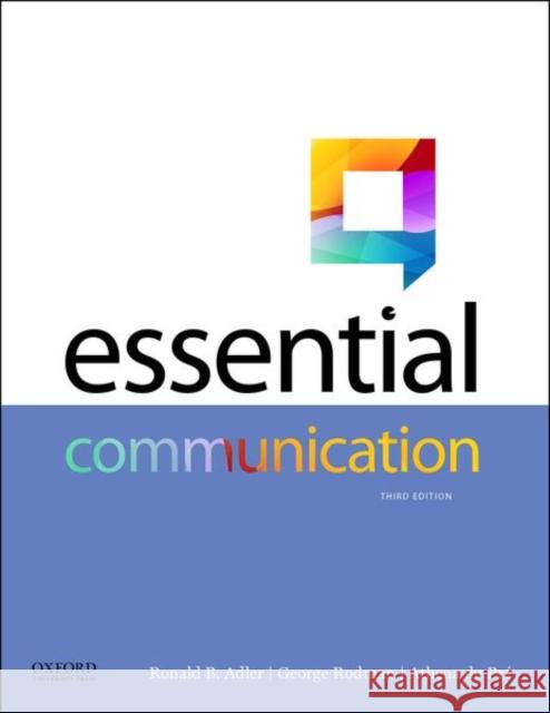 Essential Communication 3rd Edition Adler 9780197544310