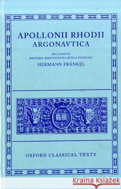 Argonautica Apollonius Rhodius 9780198145592 Oxford University Press