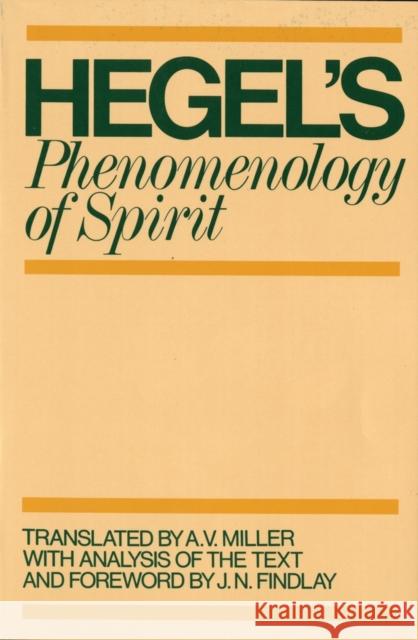 Phenomenology of Spirit G W F Hegel 9780198245971 0