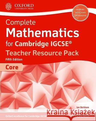 Complete Mathematics for Cambridge Igcserg Teacher Resource Pack (Core) Bettison, Ian 9780198427995 Oxford University Press