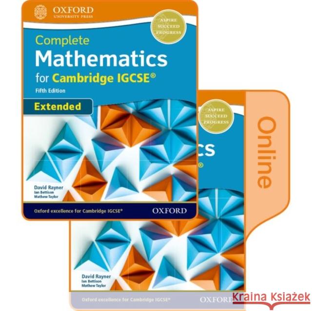 Complete Mathematics for Cambridge Igcserg Student Book (Extended): Print & Online Student Book Pack Rayner, David 9780198428022 Oxford University Press