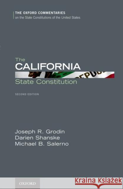 The California State Constitution Joseph R Michael B Darien Shanske 9780199988648 Oxford University Press, USA