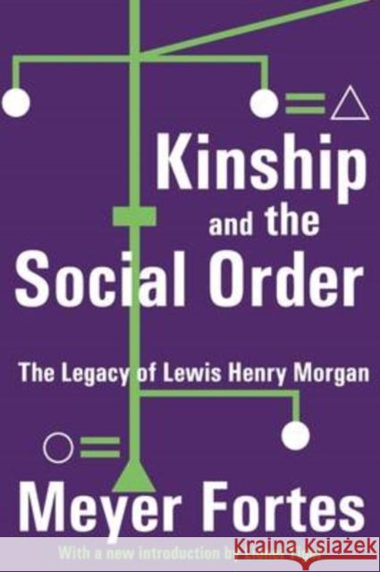 Kinship and the Social Order: The Legacy of Lewis Henry Morgan Fortes, Meyer 9780202308029 Aldine