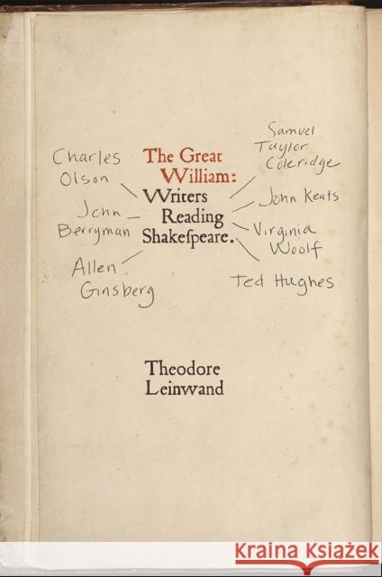 The Great William: Writers Reading Shakespeare Theodore B. Leinwand 9780226367552