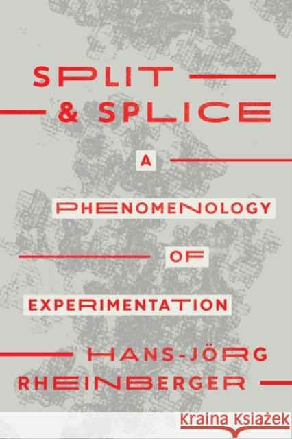 Split and Splice: A Phenomenology of Experimentation Rheinberger, Hans-Jörg 9780226825304 The University of Chicago Press