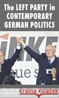The Left Party in Contemporary German Politics Michael Koss Jonathan Olsen Daniel Hough 9780230019072 Palgrave MacMillan