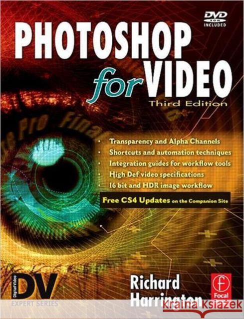 Photoshop for Video [With CDROM] Harrington, Richard 9780240809267