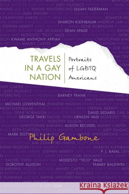 Travels in a Gay Nation: Portraits of LGBTQ Americans Gambone, Philip 9780299236847