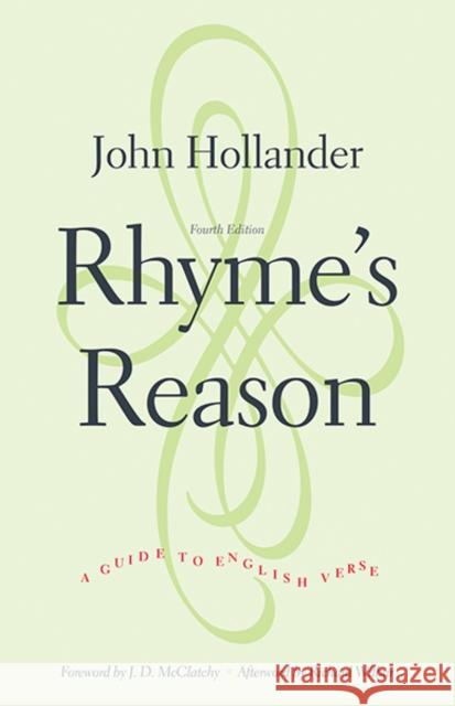 Rhyme's Reason: A Guide to English Verse Hollander, John 9780300206296