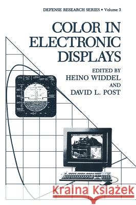 Color in Electronic Displays Heino Widdel Heino Widdel David L. Post 9780306441912 Plenum Publishing Corporation