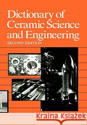 Dictionary of Ceramic Science and Engineering I. J. McColm McColm 9780306445422 Plenum Publishing Corporation