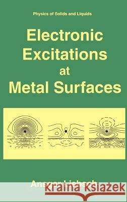 Electronic Excitations at Metal Surfaces Ansgar Liebsch Ansgar Libsch 9780306455452 Plenum Publishing Corporation