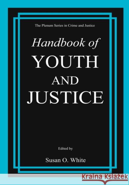 Handbook of Youth and Justice Susan O. White 9780306463396