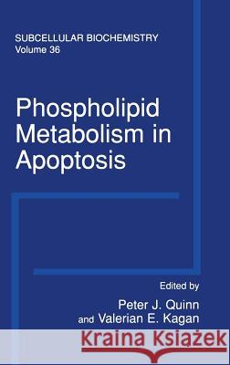 Phospholipid Metabolism in Apoptosis Peter J. Quinn Valerian E. Kagan Peter J. Quinn 9780306467820 Kluwer Academic Publishers
