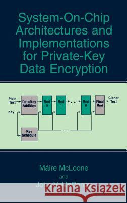 System-On-Chip Architectures and Implementations for Private-Key Data Encryption McLoone, Máire 9780306478826 Springer