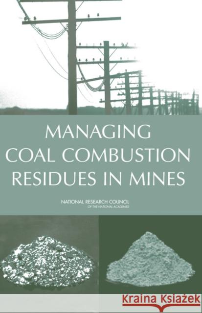 Managing Coal Combustion Residues in Mines  9780309100496 National Academies Press