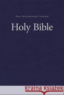 NIV, Pew and Worship Bible, Large Print, Hardcover, Blue  9780310446323 Zondervan