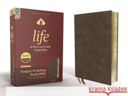 Niv, Life Application Study Bible, Third Edition, Bonded Leather, Brown, Red Letter Edition Zondervan 9780310452799 Zondervan