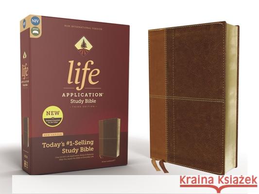 Niv, Life Application Study Bible, Third Edition, Leathersoft, Brown, Indexed, Red Letter Edition Zondervan 9780310452836 Zondervan