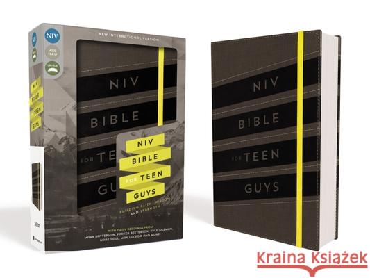 NIV, Bible for Teen Guys, Leathersoft, Charcoal, Elastic Closure: Building Faith, Wisdom and Strength Zondervan Publishing 9780310753025