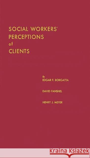 Social Workers' Perceptions of Clients: A Study of the Caseload of a Social Agency Borgatta, Edgar F. 9780313228124 Greenwood Press