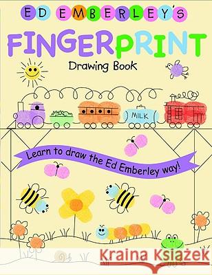 Ed Emberley's Fingerprint Drawing Book Edward R. Emberley 9780316789691 Little Brown and Company