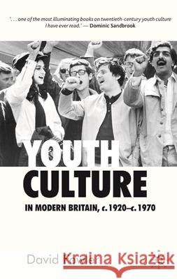 Youth Culture in Modern Britain, C.1920-C.1970: From Ivory Tower to Global Movement - A New History Fowler, David 9780333599211